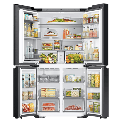 SAMSUNG 809 Litres Frost Free French Door Convertible Refrigerator with Water Dispenser (RF71DB9950QD/TL, Clean Charcoal & Stainless Steel)