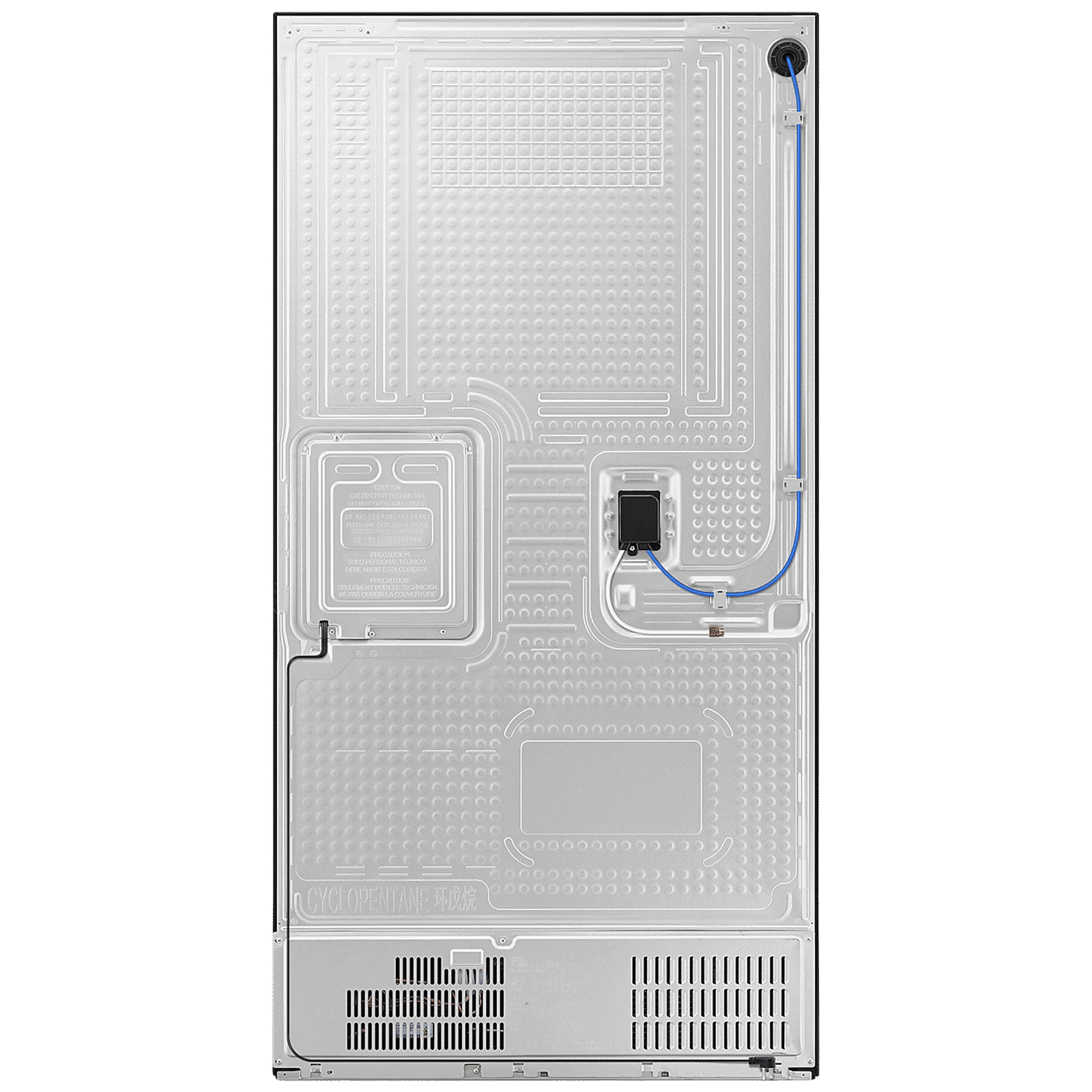 SAMSUNG 809 Litres Frost Free French Door Convertible Refrigerator with Water Dispenser (RF71DB9950QD/TL, Clean Charcoal & Stainless Steel)