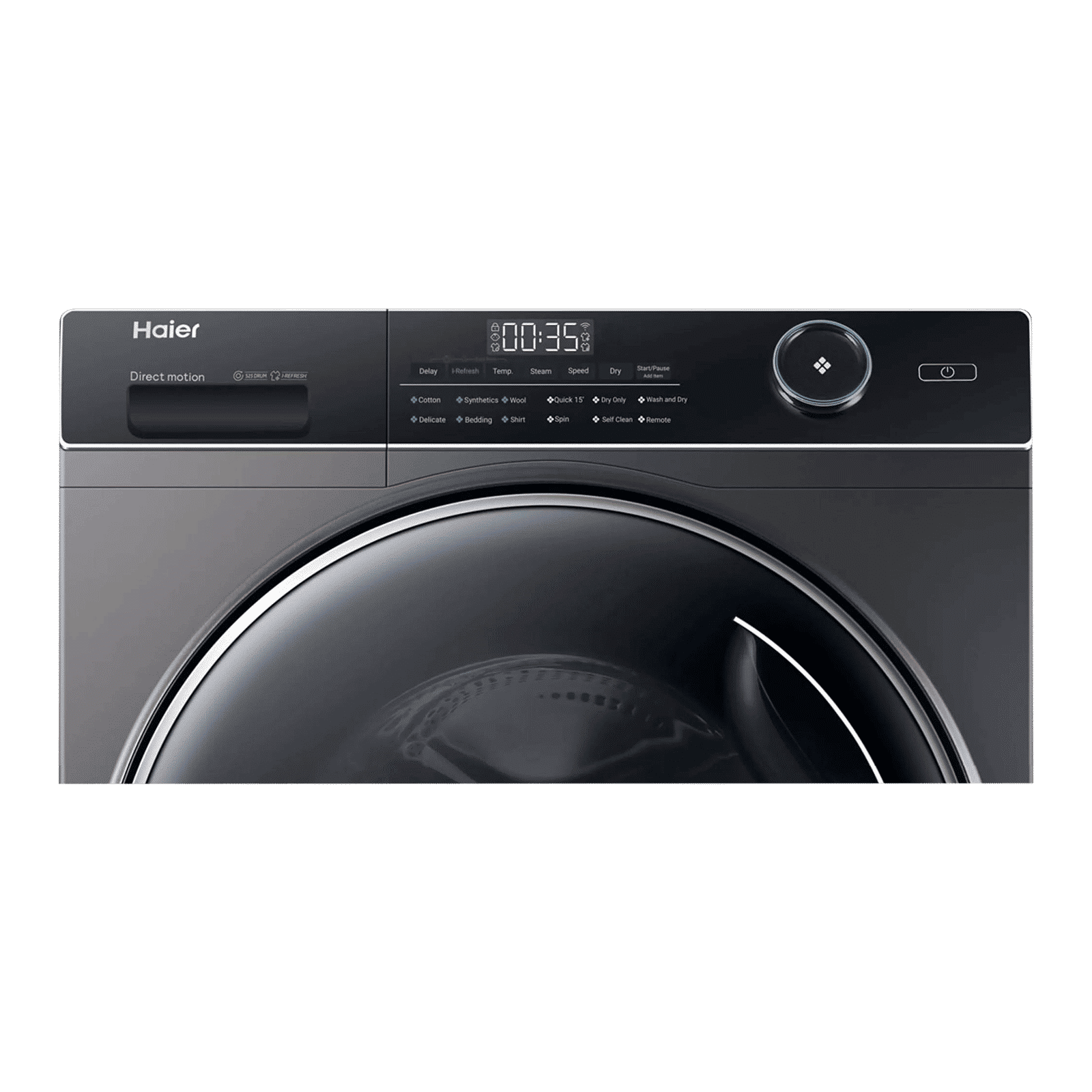 Haier 10.5 kg 5 Star Fully Automatic Front Load Washing Machine (HW105-B14959S8U1, Pillow Shape Drum, Dark Jade Silver)