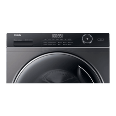 Haier 10.5 kg 5 Star Fully Automatic Front Load Washing Machine (HW105-B14959S8U1, Pillow Shape Drum, Dark Jade Silver)