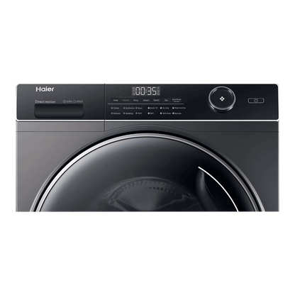 Haier 10.5 kg 5 Star Fully Automatic Front Load Washing Machine (HW105-B14959S8U1, Pillow Shape Drum, Dark Jade Silver)