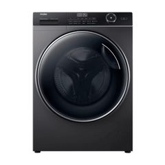 Haier 10.5 kg 5 Star Fully Automatic Front Load Washing Machine (HW105-B14959S8U1, Pillow Shape Drum, Dark Jade Silver)