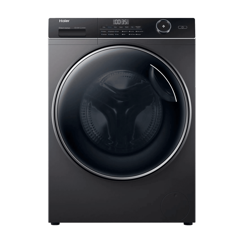 Haier 10.5 kg 5 Star Fully Automatic Front Load Washing Machine (HW105-B14959S8U1, Pillow Shape Drum, Dark Jade Silver)