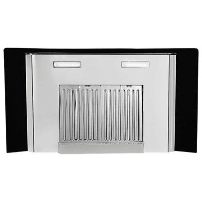 FABER ELLORA 3D IN HC SC BF BK 75 75cm 1400m³/hr Ducted Auto Clean Wall Mounted Chimney with Odor Sensing Technology (Black)