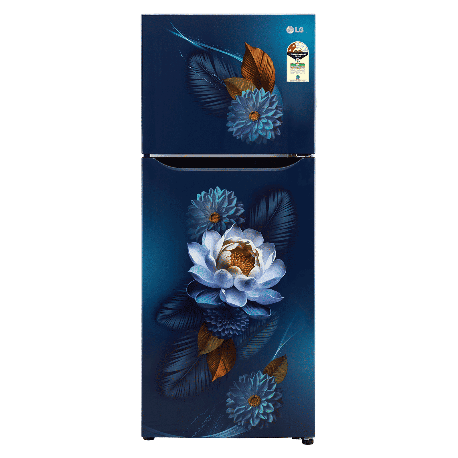 LG 240 Litres 2 Star Frost Free Double Door Convertible Refrigerator with Smart Diagnosis (GL-S292SBWY, Blue Water Lily)