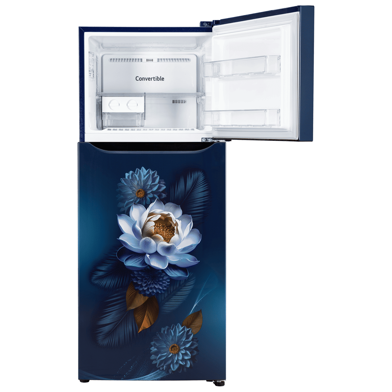 LG 240 Litres 2 Star Frost Free Double Door Convertible Refrigerator with Smart Diagnosis (GL-S292SBWY, Blue Water Lily)