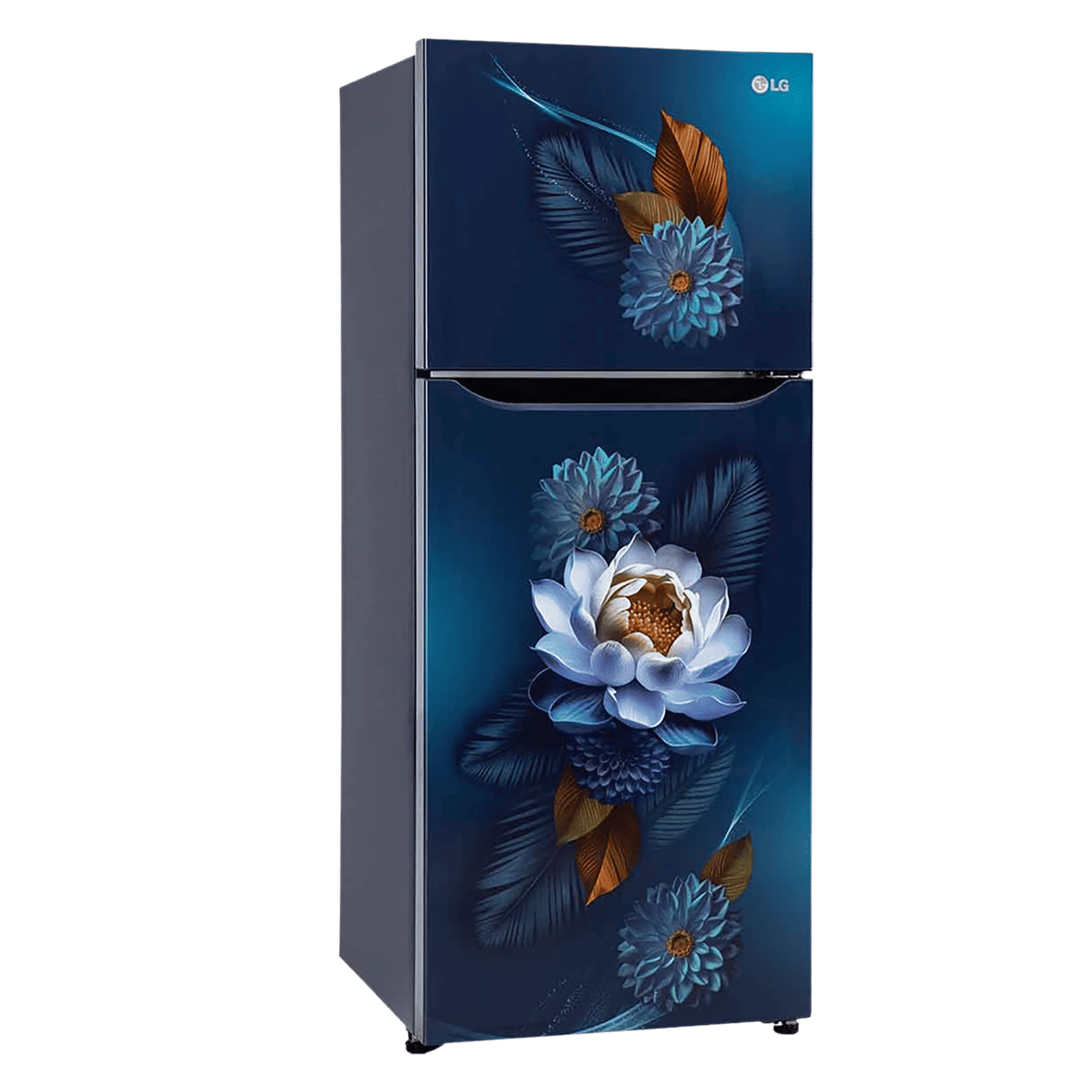 LG 240 Litres 2 Star Frost Free Double Door Convertible Refrigerator with Smart Diagnosis (GL-S292SBWY, Blue Water Lily)