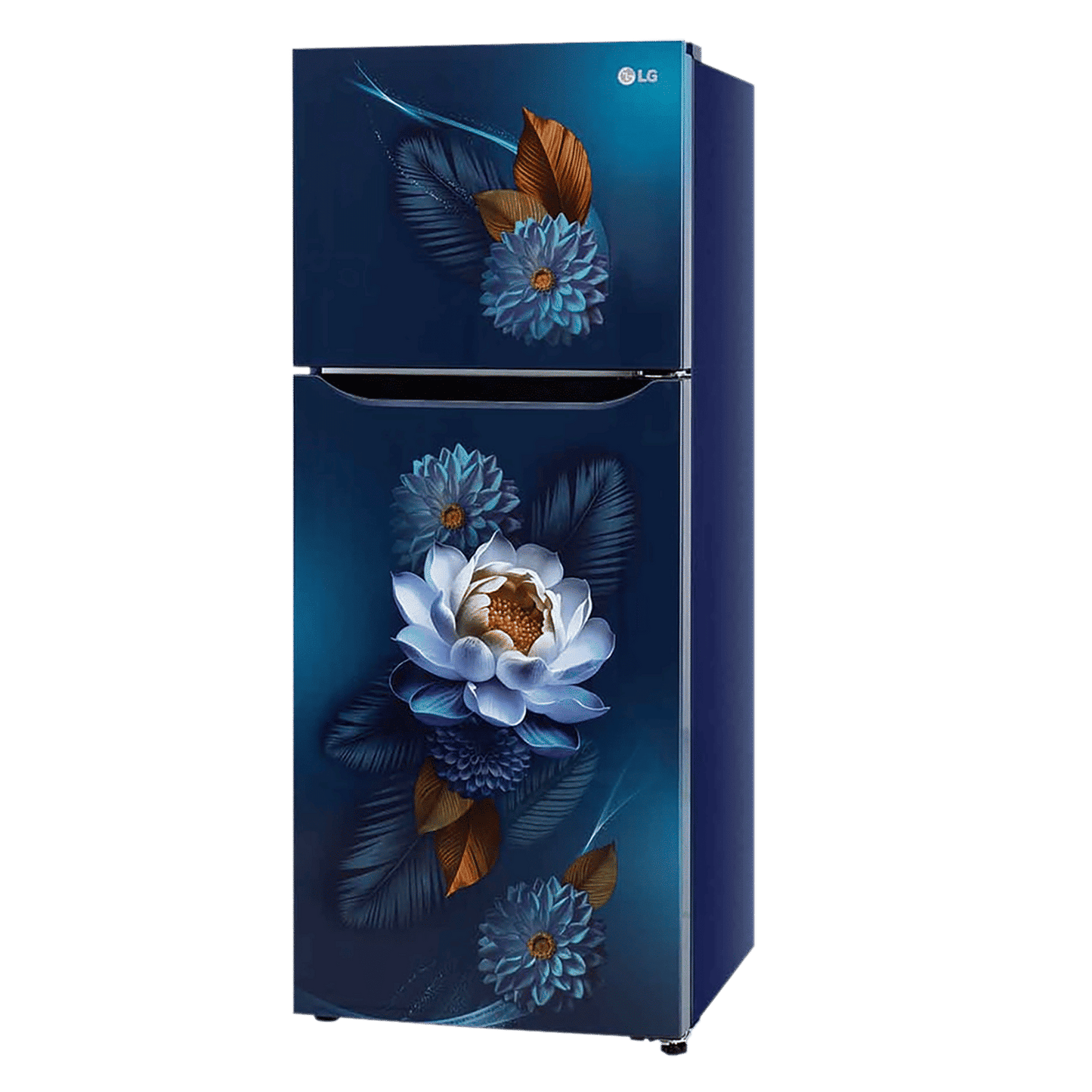 LG 240 Litres 2 Star Frost Free Double Door Convertible Refrigerator with Smart Diagnosis (GL-S292SBWY, Blue Water Lily)