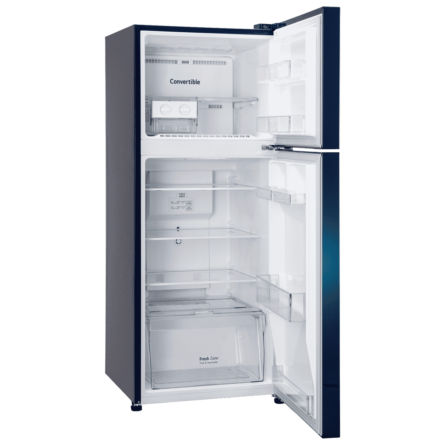 LG 240 Litres 2 Star Frost Free Double Door Convertible Refrigerator with Smart Diagnosis (GL-S292SBWY, Blue Water Lily)