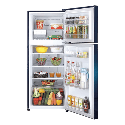 LG 240 Litres 2 Star Frost Free Double Door Convertible Refrigerator with Smart Diagnosis (GL-S292SBWY, Blue Water Lily)