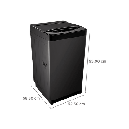 Panasonic 8 kg 5 Star Fully Automatic Top Load Washing Machine (NA-F80C2PRB, Drynamic Spin, Pure Black)