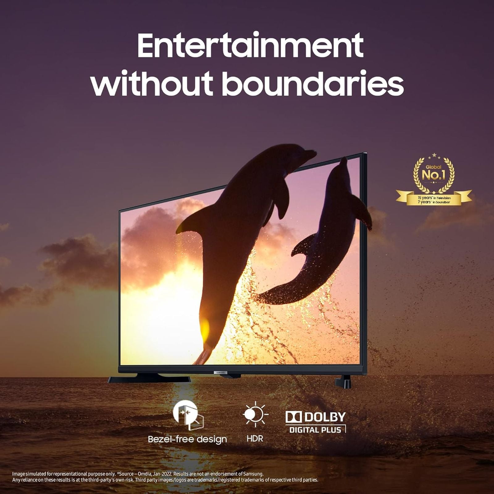 SAMSUNG T4380A Series 80 cm (32 inch) HD Ready LED Smart Tizen TV with PurColor (2022 model)