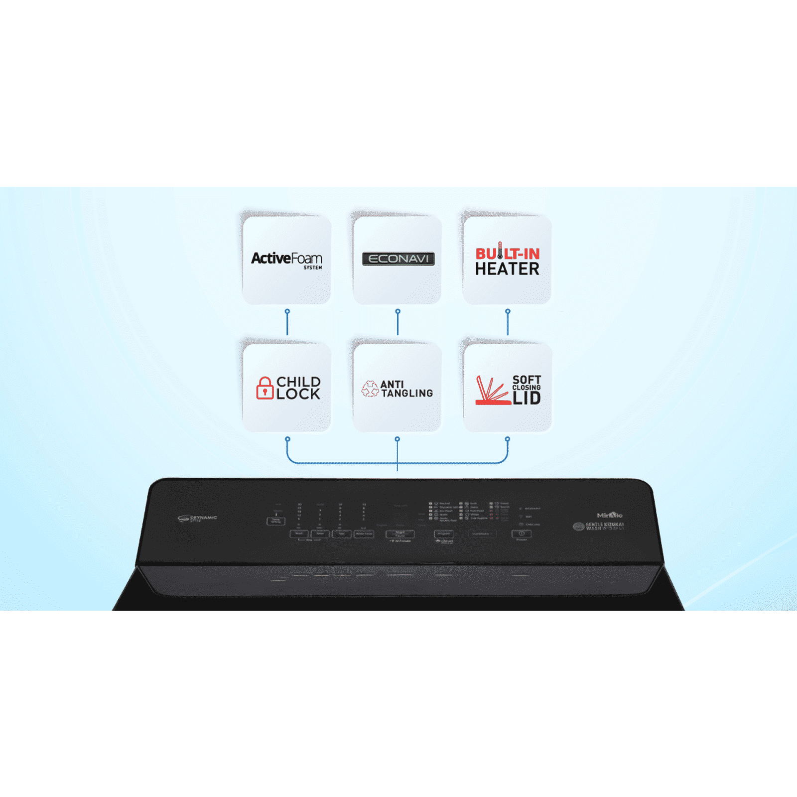 Panasonic 11 kg 5 Star Wi-Fi Fully Automatic Top Load Washing Machine (NA-F110VD1BB, Weather Alert & Recommendation, Black Silver)