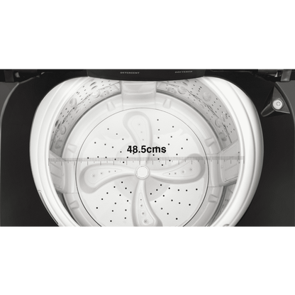 Panasonic 11 kg 5 Star Wi-Fi Fully Automatic Top Load Washing Machine (NA-F110VD1BB, Weather Alert & Recommendation, Black Silver)