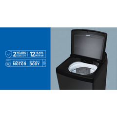 Panasonic 11 kg 5 Star Wi-Fi Fully Automatic Top Load Washing Machine (NA-F110VD1BB, Weather Alert & Recommendation, Black Silver)