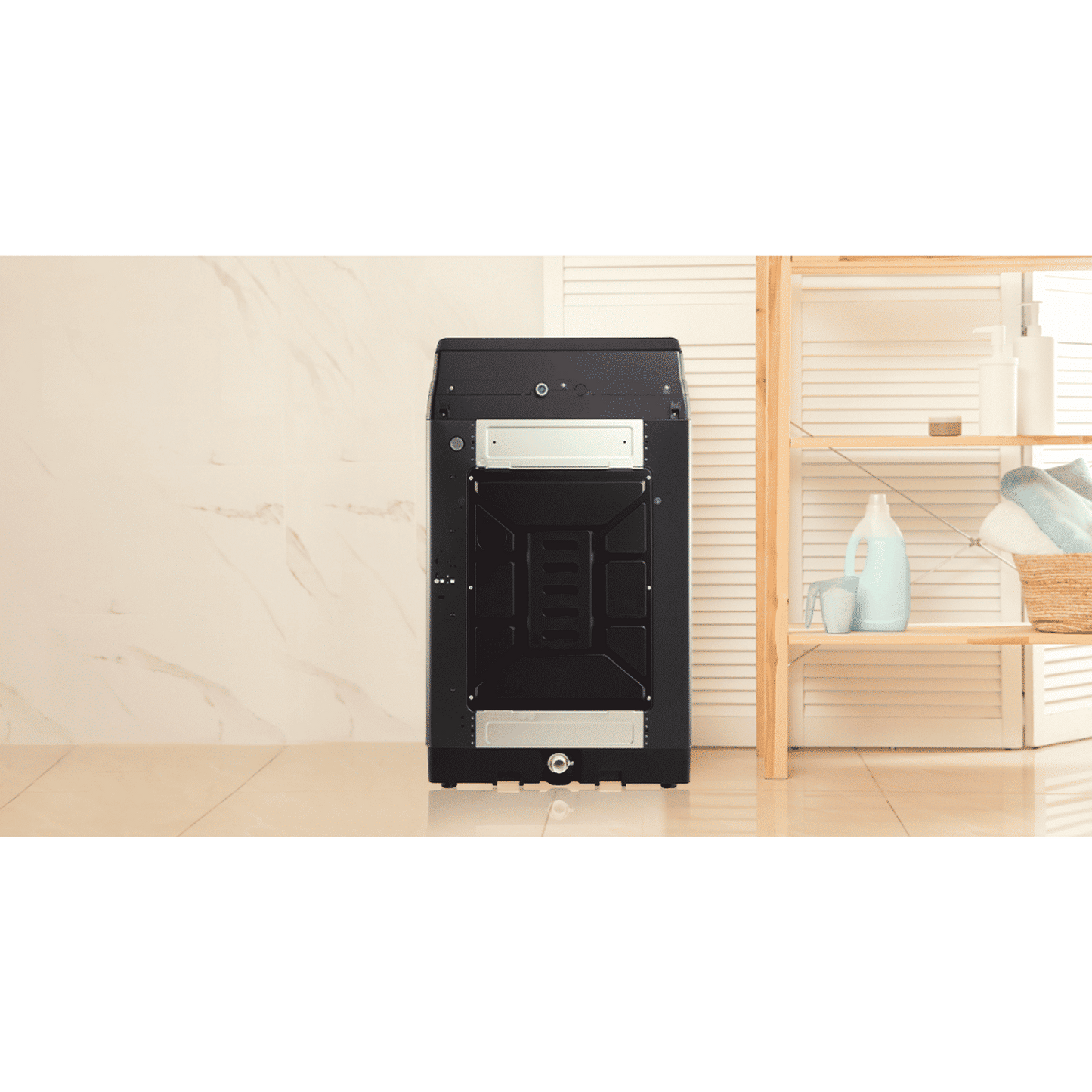 Panasonic 11 kg 5 Star Wi-Fi Fully Automatic Top Load Washing Machine (NA-F110VD1BB, Weather Alert & Recommendation, Black Silver)