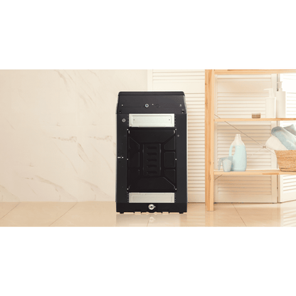 Panasonic 11 kg 5 Star Wi-Fi Fully Automatic Top Load Washing Machine (NA-F110VD1BB, Weather Alert & Recommendation, Black Silver)