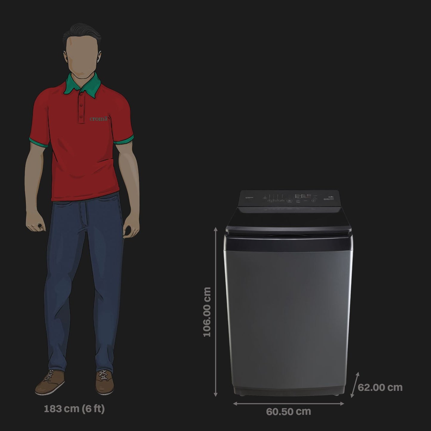 Panasonic 11 kg 5 Star Wi-Fi Fully Automatic Top Load Washing Machine (NA-F110VD1BB, Weather Alert & Recommendation, Black Silver)