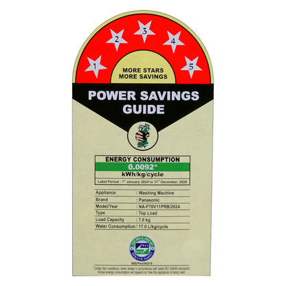 Panasonic 7 kg 5 Star Wi-Fi Fully Automatic Top Load Washing Machine (NA-F70V11PRB, Weather Alert & Recommendation, Jet Black)