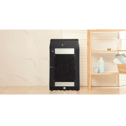 Panasonic 10 kg 5 Star Wi-Fi Fully Automatic Top Load Washing Machine (NA-F100VD1BB, Weather Alert & Recommendation, Black Silver)