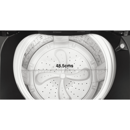 Panasonic 10 kg 5 Star Wi-Fi Fully Automatic Top Load Washing Machine (NA-F100VD1BB, Weather Alert & Recommendation, Black Silver)