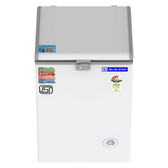 Blue Star NEYW Series 108 Litres 3 Star Single Door Deep Freezer (Static Cooling Technology, CF3-130NEYW, White)