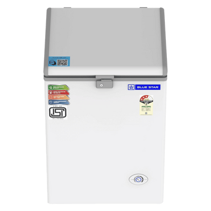 Blue Star NEYW Series 108 Litres 3 Star Single Door Deep Freezer (Static Cooling Technology, CF3-130NEYW, White)