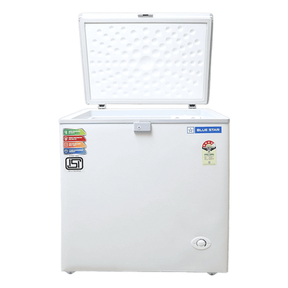 Blue Star NEYW Series 161 Litres 4 Star Single Door Deep Freezer (Static Cooling Technology, CF4-180NEYW, White)