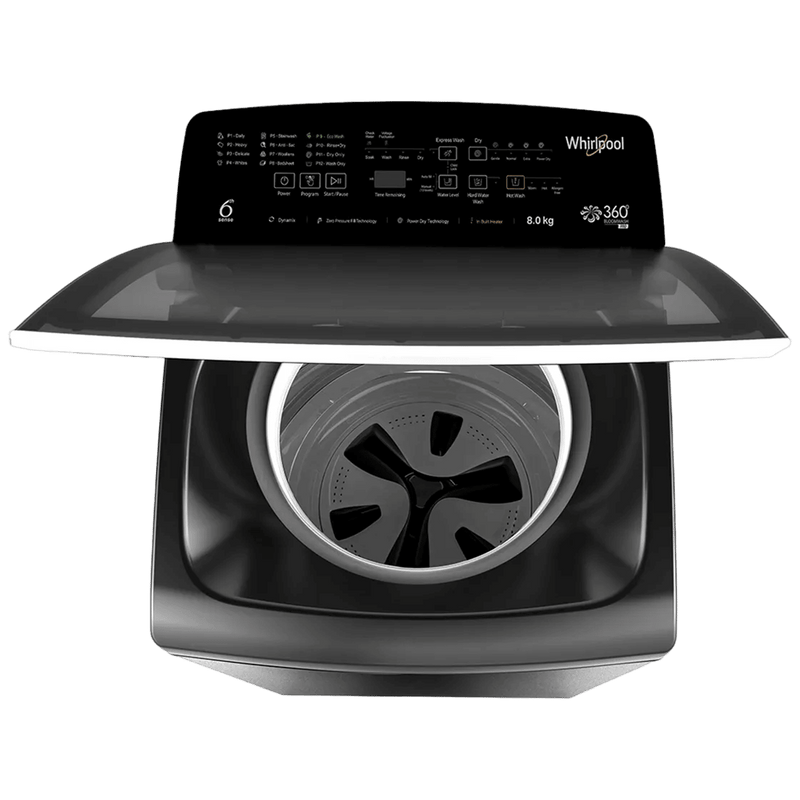 Whirlpool 8 kg 5 Star Fully Automatic Top Load Washing Machine (360° Bloomwash Pro, 31670, Catalytic Soak, Graphite)