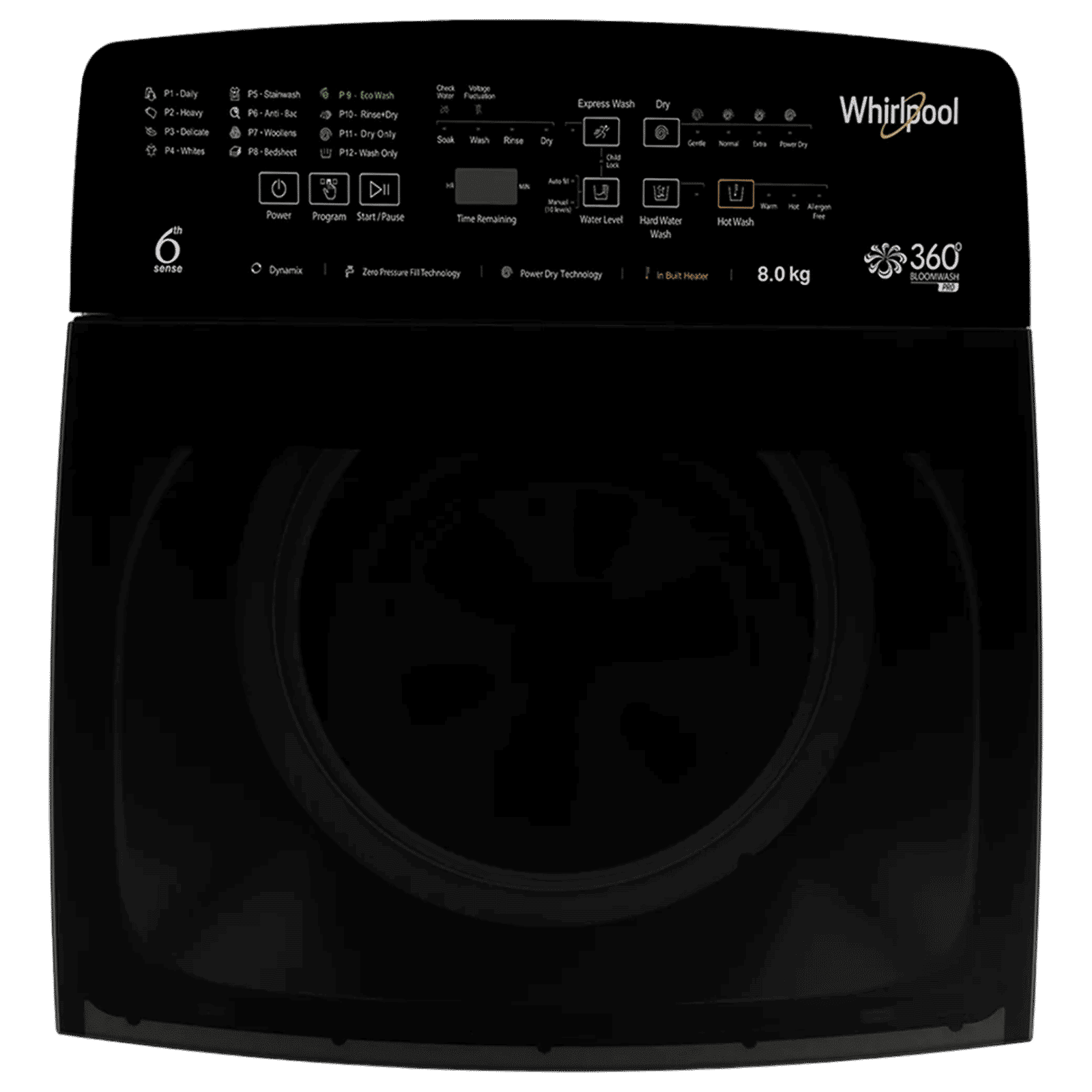Whirlpool 8 kg 5 Star Fully Automatic Top Load Washing Machine (360° Bloomwash Pro, 31670, Catalytic Soak, Graphite)
