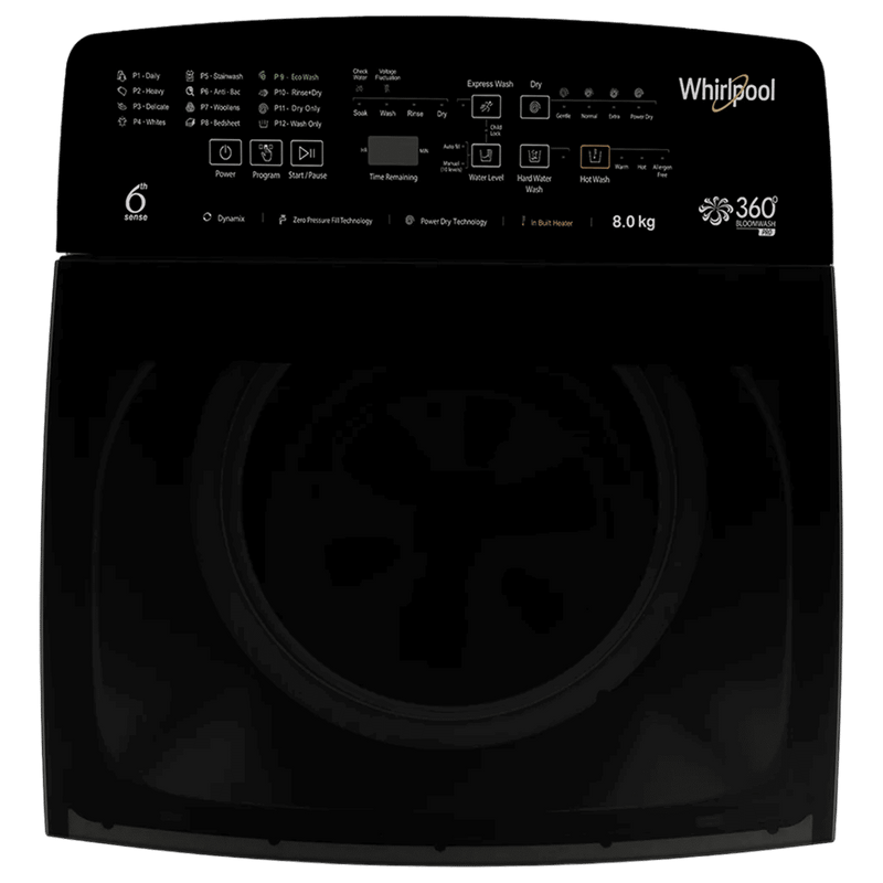 Whirlpool 8 kg 5 Star Fully Automatic Top Load Washing Machine (360° Bloomwash Pro, 31670, Catalytic Soak, Graphite)