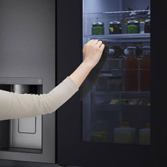 LG 630 Litres 3 Star Frost Free Side by Side Door Smart Wifi Enabled Refrigerator with Multi Air Flow (GL-X257AMC3, Matt Black)
