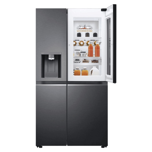 LG 630 Litres 3 Star Frost Free Side by Side Door Smart Wifi Enabled Refrigerator with Multi Air Flow (GL-X257AMC3, Matt Black)