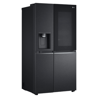 LG 630 Litres 3 Star Frost Free Side by Side Door Smart Wifi Enabled Refrigerator with Multi Air Flow (GL-X257AMC3, Matt Black)