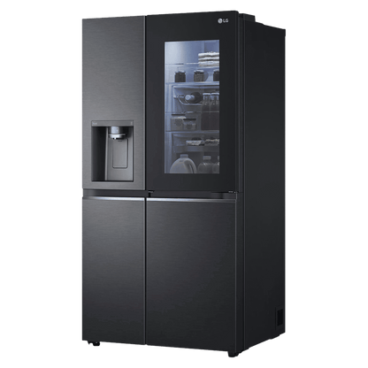 LG 630 Litres 3 Star Frost Free Side by Side Door Smart Wifi Enabled Refrigerator with Multi Air Flow (GL-X257AMC3, Matt Black)