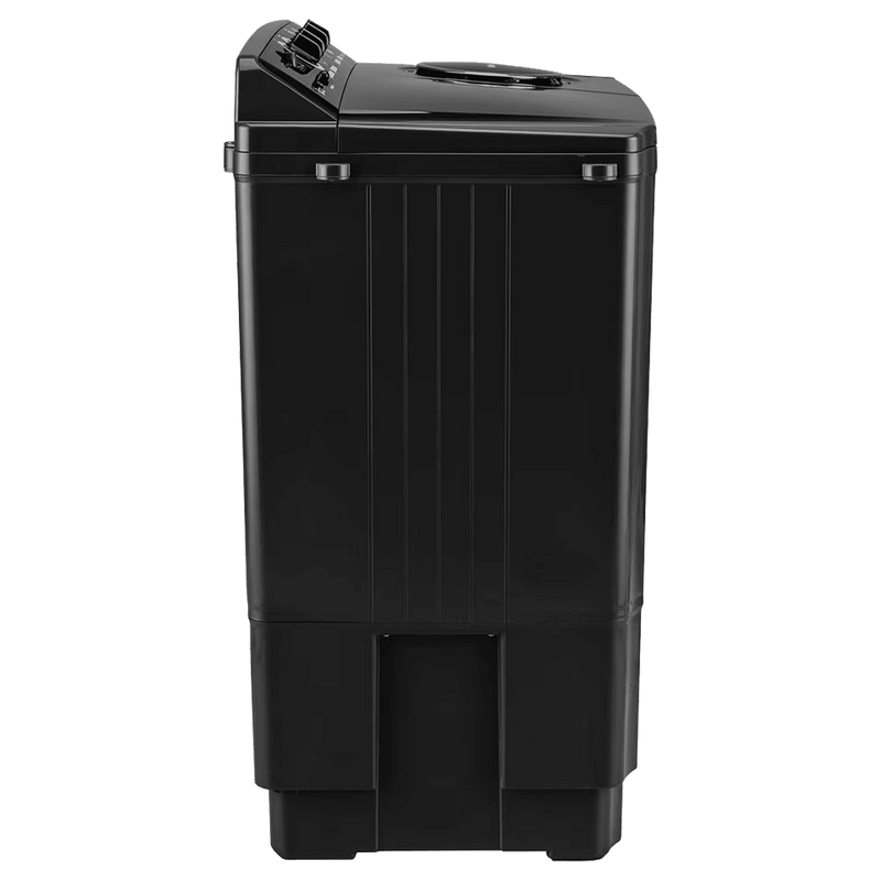 LG 11.5 kg 5 Star Semi Automatic Washing Machine with Wind Jet Dry Technology (P115ASLAZ, Full Black)
