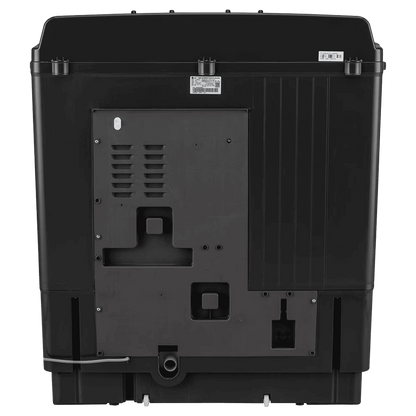 LG 11.5 kg 5 Star Semi Automatic Washing Machine with Wind Jet Dry Technology (P115ASLAZ, Full Black)