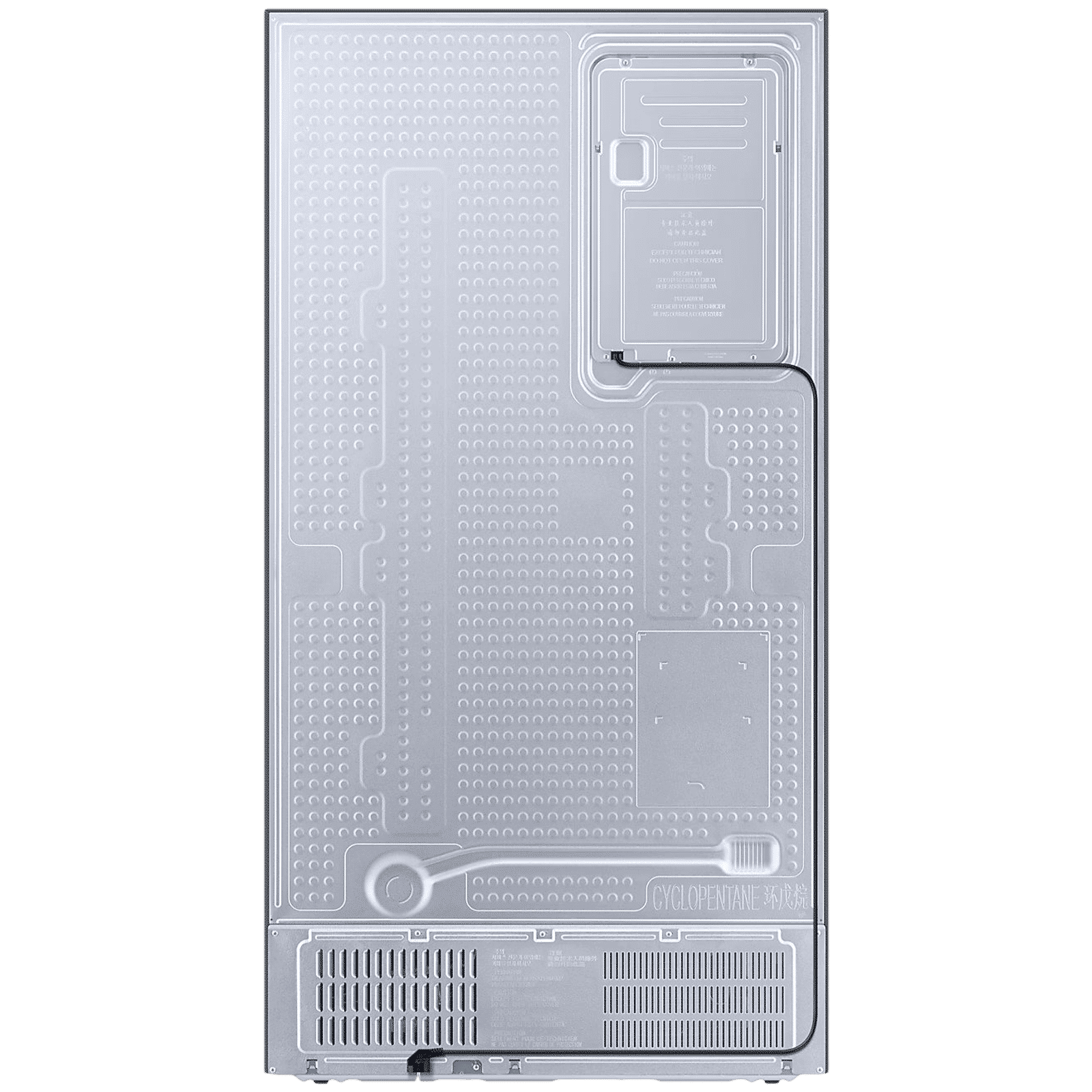 SAMSUNG 653 Litres 3 Star Frost Free Side by Side Door Smart Wifi Enabled Refrigerator with Twin Cooling Plus Technology (RS76CB81A333/HL, Glam Deep Charcoal)