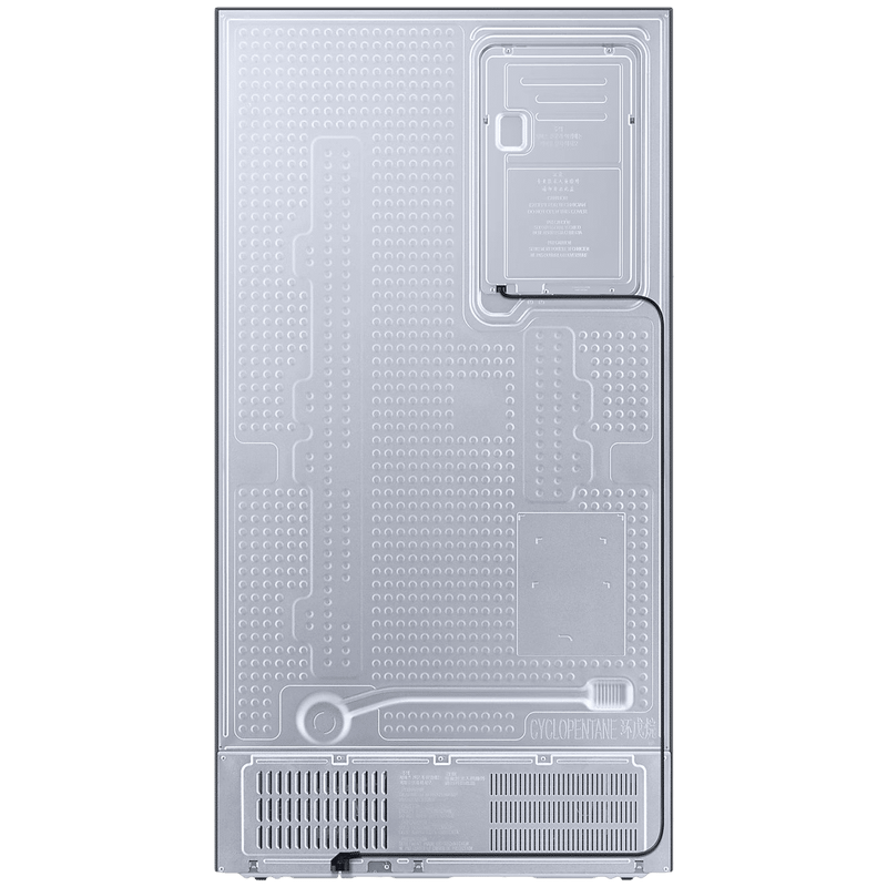 SAMSUNG 653 Litres 3 Star Frost Free Side by Side Door Smart Wifi Enabled Refrigerator with Twin Cooling Plus Technology (RS76CB81A333/HL, Glam Deep Charcoal)
