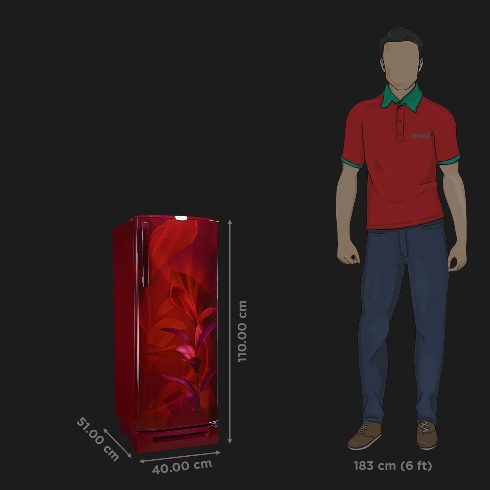 Godrej Edge Pro 205 Litres 3 Star Direct Cool Single Door Refrigerator with Advanced Capillary Technology (RD EDGEPRO 230C TAF, Marine Wine)