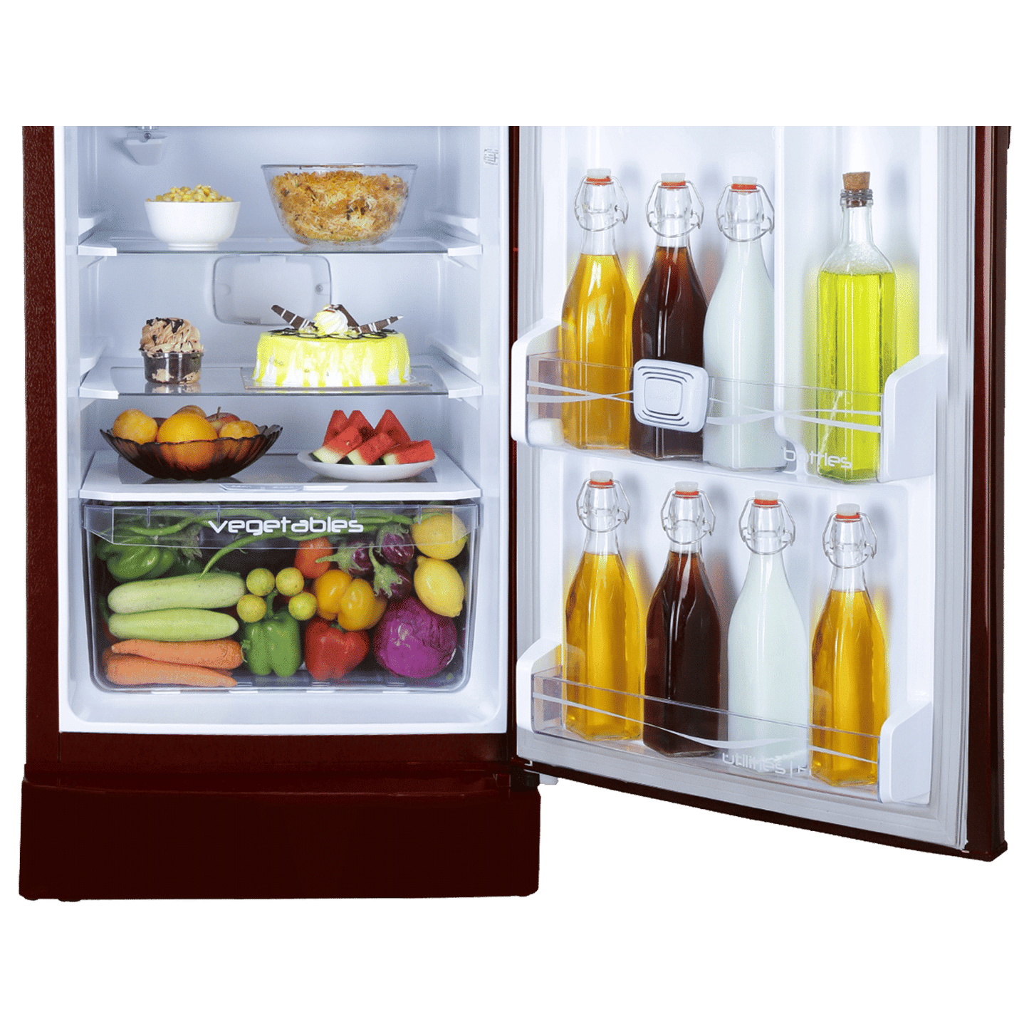 Godrej Edge Pro 205 Litres 3 Star Direct Cool Single Door Refrigerator with Advanced Capillary Technology (RD EDGEPRO 230C TAF, Marine Wine)