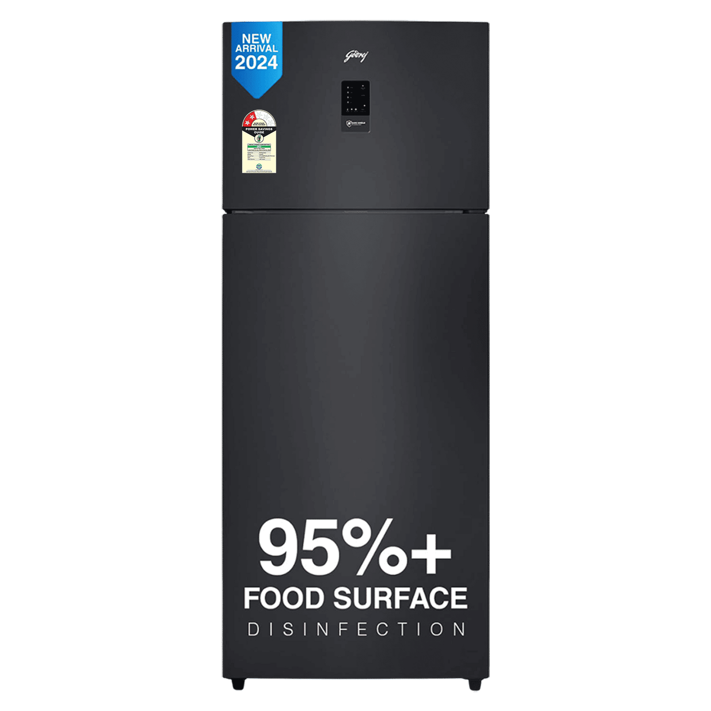 Godrej Eon Regalis 436 Litres 2 Star Frost Free Double Door Refrigerator with Nano Shield Technology (RT EONREGALIS 477B RCI MT BK, Matte Black)