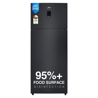 Godrej Eon Regalis 436 Litres 2 Star Frost Free Double Door Refrigerator with Nano Shield Technology (RT EONREGALIS 477B RCI MT BK, Matte Black)