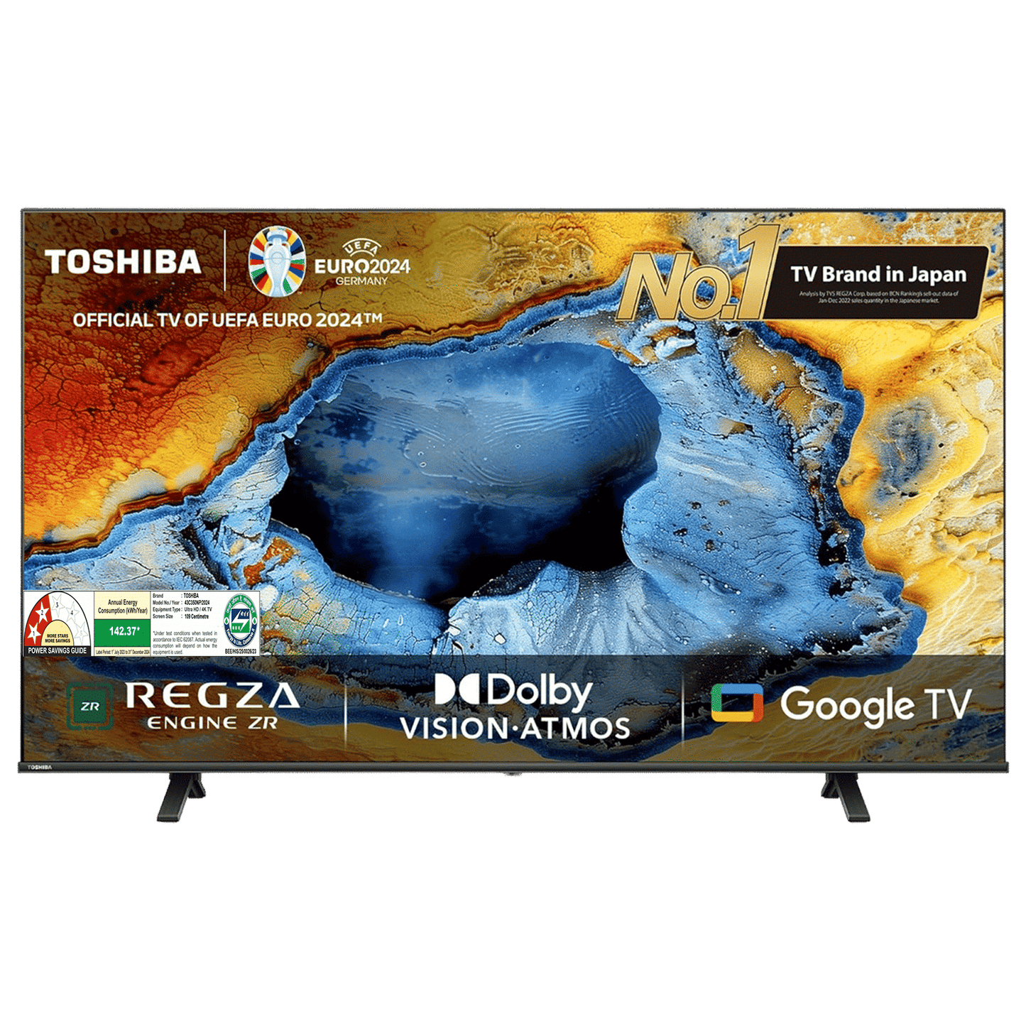TOSHIBA C350NP 108 cm (43 inch) 4K Ultra HD LED Google TV with Regza Engine 4K (2024 model)
