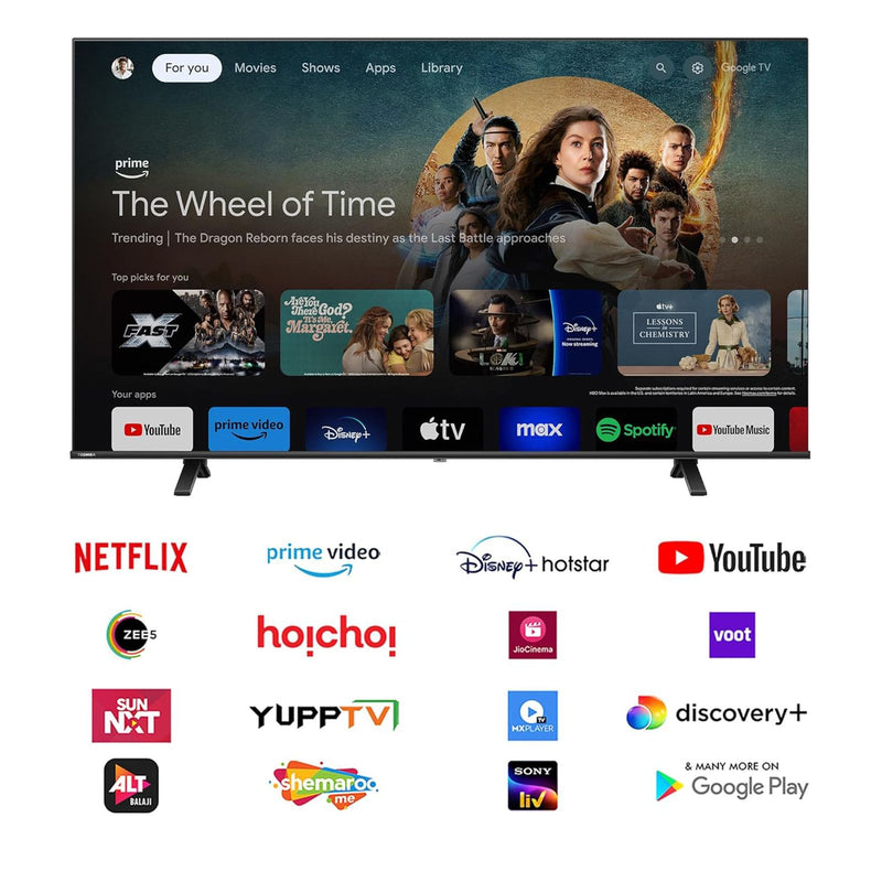 TOSHIBA C350NP 108 cm (43 inch) 4K Ultra HD LED Google TV with Regza Engine 4K (2024 model)