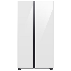 SAMSUNG 653 Litres 3 Star Frost Free Side by Side Door Smart Wifi Enabled Refrigerator with Twin Cooling Plus Technology (RS76CB81A312/HL, Clean White)