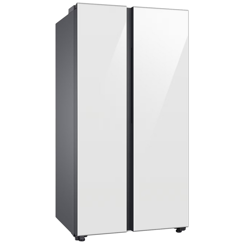 SAMSUNG 653 Litres 3 Star Frost Free Side by Side Door Smart Wifi Enabled Refrigerator with Twin Cooling Plus Technology (RS76CB81A312/HL, Clean White)