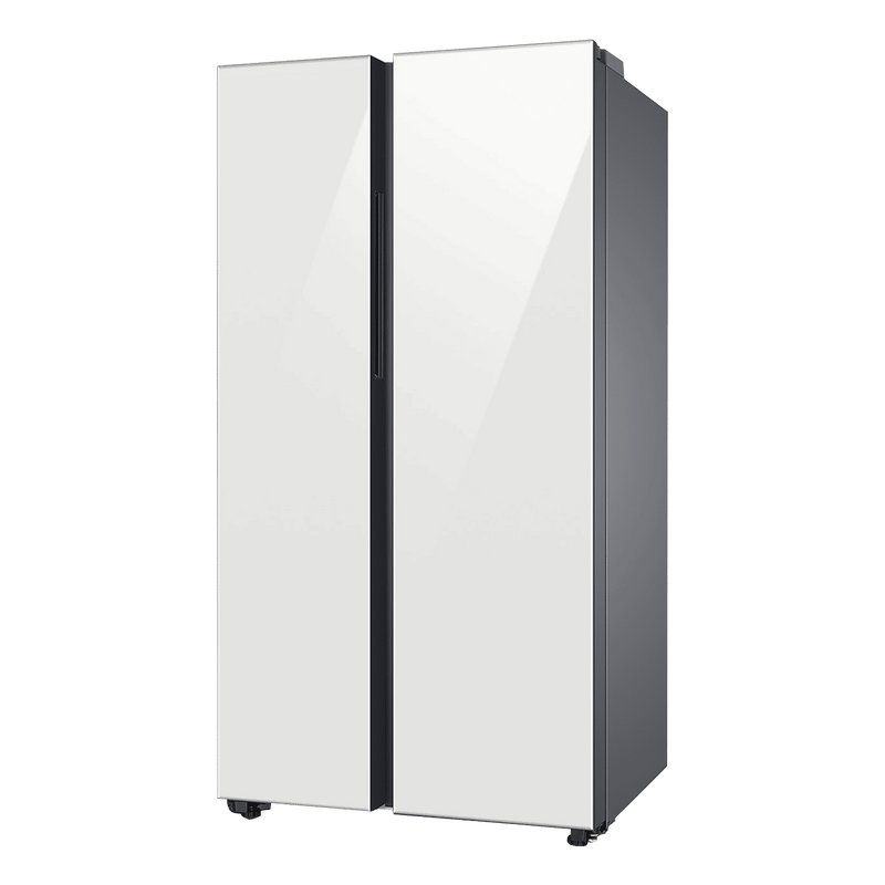 SAMSUNG 653 Litres 3 Star Frost Free Side by Side Door Smart Wifi Enabled Refrigerator with Twin Cooling Plus Technology (RS76CB81A312/HL, Clean White)