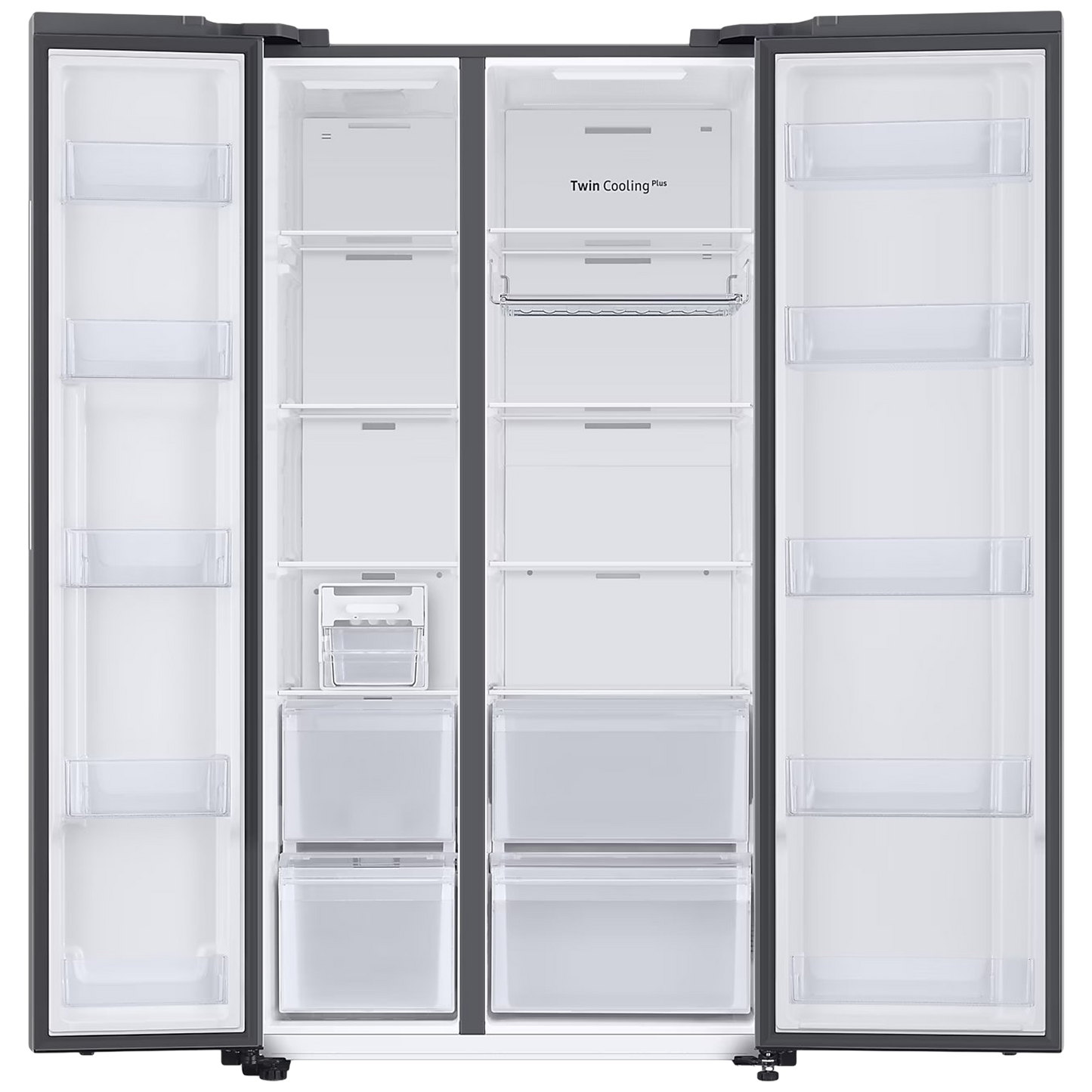 SAMSUNG 653 Litres 3 Star Frost Free Side by Side Door Smart Wifi Enabled Refrigerator with Twin Cooling Plus Technology (RS76CB81A312/HL, Clean White)