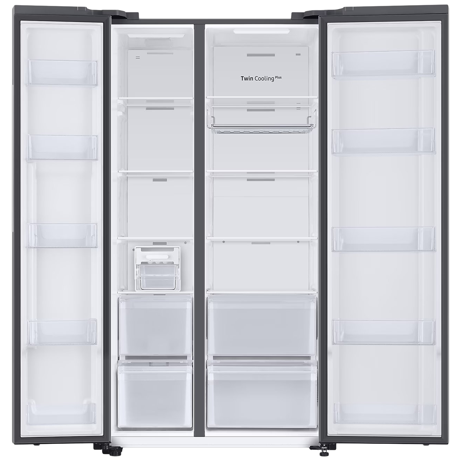 SAMSUNG 653 Litres 3 Star Frost Free Side by Side Door Smart Wifi Enabled Refrigerator with Twin Cooling Plus Technology (RS76CB81A312/HL, Clean White)
